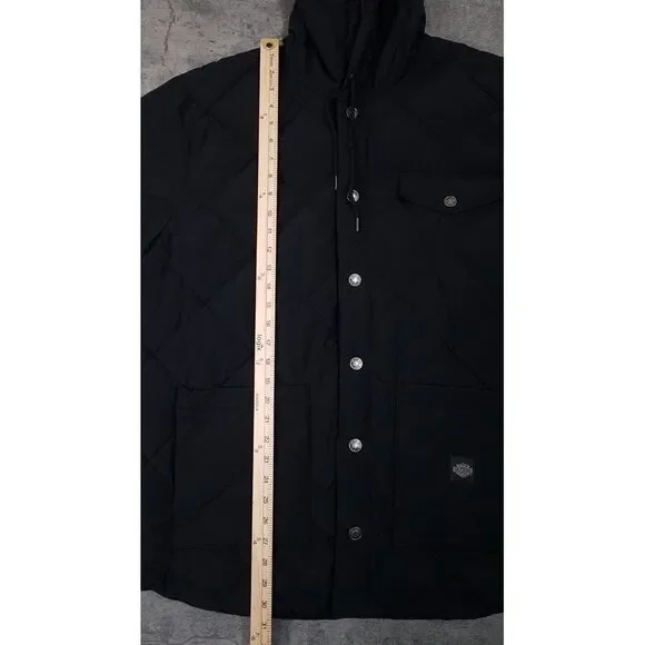 HARLEY DAVIDSON Motorcycle Forever Harley Quilted Hooded Jacket Mens Size XL‎ - Picture 8 of 8